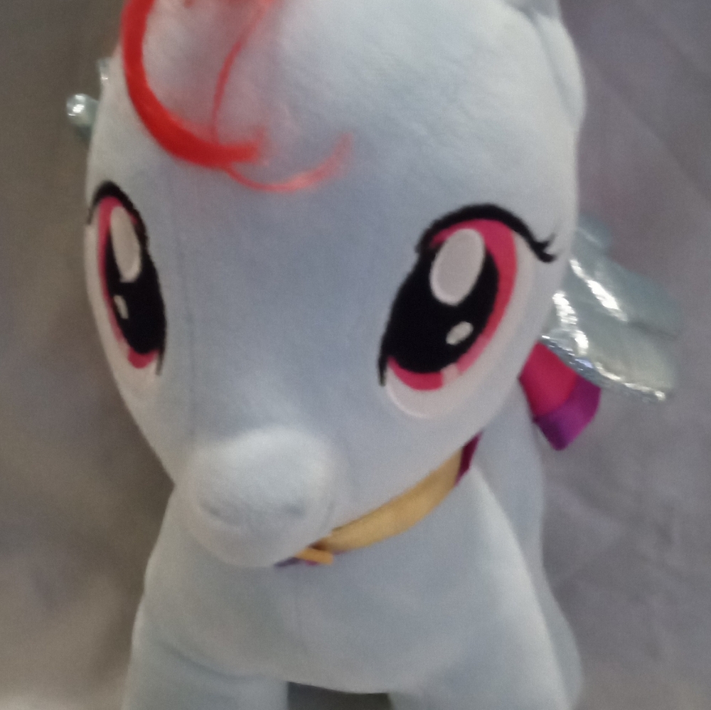 Build-A-Bear Plush Horse Toy with Red and Pink Accents